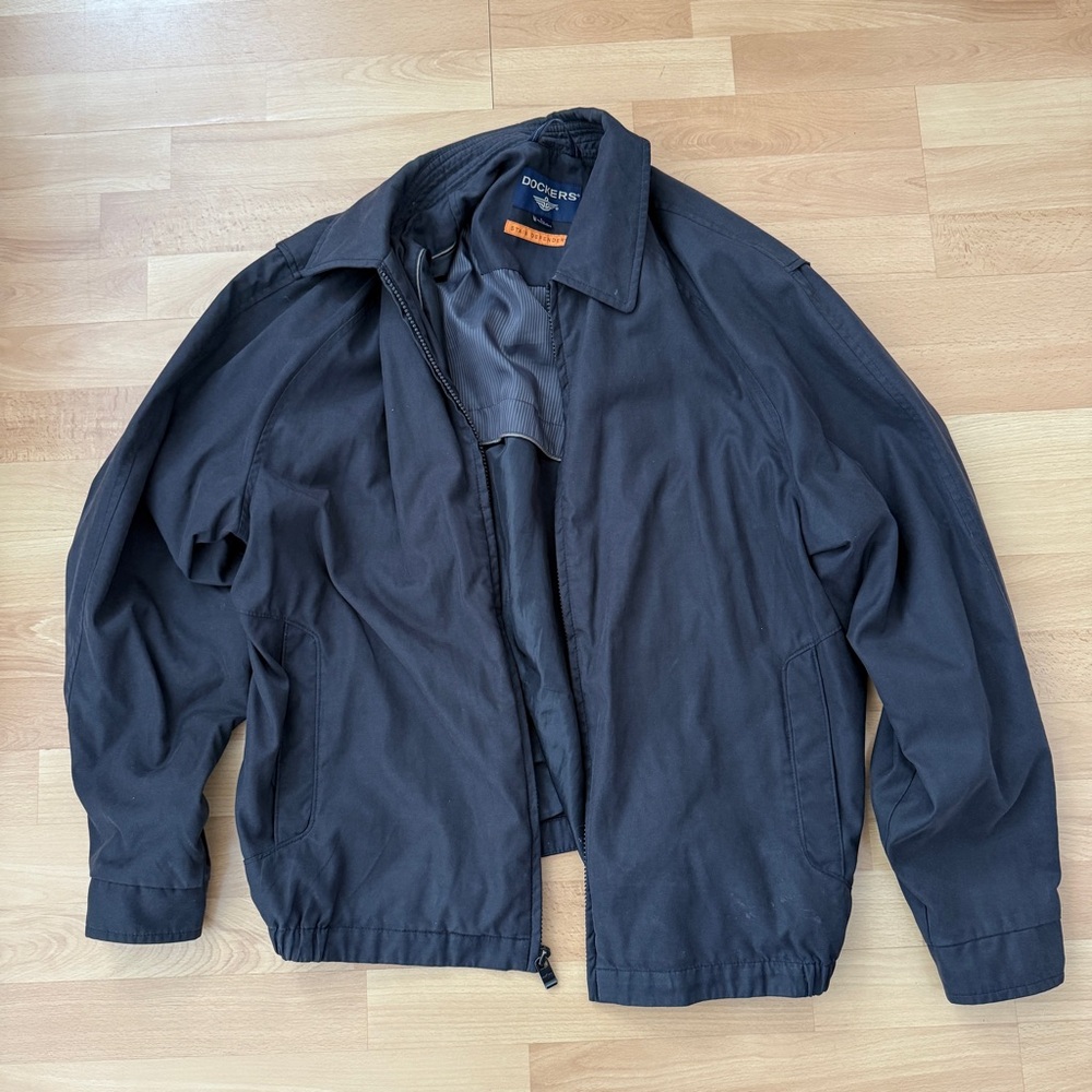 Dockers Men’s Large Black Casual Zip Jacket